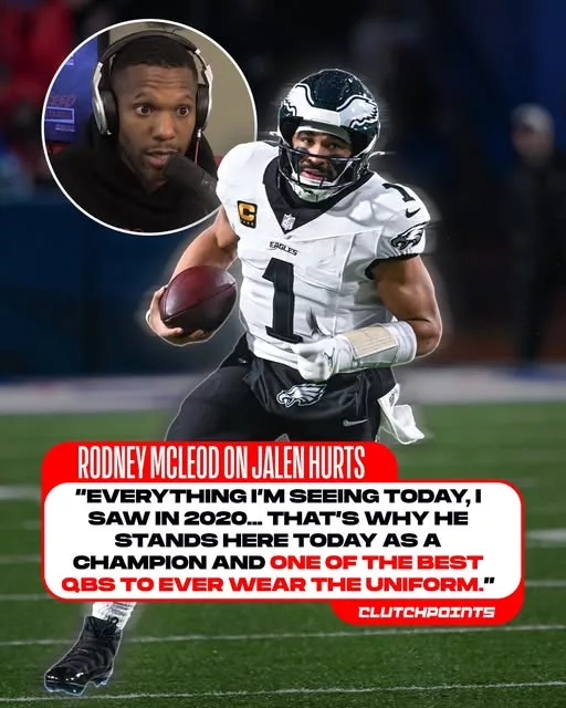 Cover Image for 🦅👑 A legendary endorsement just made Jalen Hurts’s growing legacy in Philadelphia feel even BIGGER 😳🔥  Former Eagles leader Rodney McLeod says Hurts becoming a champion was NEVER an accident — crediting the superstar QB’s work ethic, leadership, and poise long before the rest of the league fully believed 👀  Inside Philly, many fans already viewed Hurts as special. Now some are beginning to ask an even bigger question:  Could Jalen eventually finish his career among the greatest quarterbacks in Philadelphia Eagles history? 🏆  The respect from former teammates keeps growing… And so does Hurts’ legacy.  👇 Full story on McLeod’s powerful comments, the leadership qualities teammates saw years ago, and why Hurts is already entering historic conversations in Philadelphia.