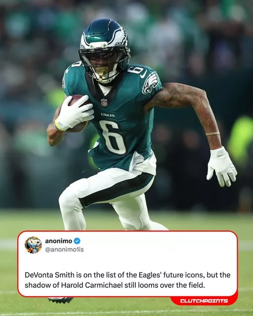 Cover Image for 🦅👑 DeVonta Smith is already building a postseason legacy in Philadelphia… but one legendary mountain still stands in front of him 😳 The “Slim Reaper” has already become one of the most clutch playoff performers in recent Philadelphia Eagles history, delivering in the biggest moments when the lights shine brightest 🔥 But now fans are beginning to ask a much bigger question: Can DeVonta eventually chase down Hall of Fame icon Harold Carmichael and his legendary 8,978 regular-season receiving yards? 👀 If Smith continues at his current pace, Eagles history may be witnessing the rise of its next all-time receiving legend right before our eyes. 👇 Full breakdown of DeVonta’s incredible climb toward immortality in Philadelphia and why many fans believe his greatest chapters are still ahead.