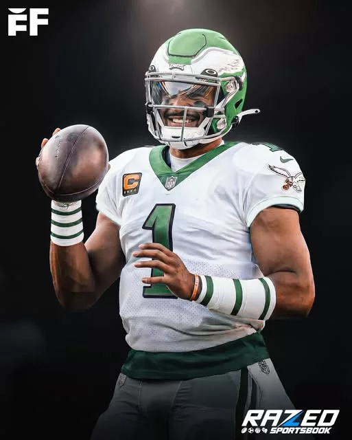 Cover Image for 🦅 Jalen Hurts is officially campaigning for the return of the legendary White Kelly Green throwback uniforms — and Philadelphia Eagles fans are losing their minds over it. 😮‍💨🔥  “I need the white Kelly green,” Hurts said on the Eagles Podcast, instantly sparking massive reactions across social media. Philly hasn’t worn the iconic white Kelly Green look in a regular-season game since the 1990s, making the jersey one of the most requested throwbacks in franchise history.  Now fans are begging the organization to make it happen, and many believe the return could become one of the coldest uniform moments the NFL has seen in years. 👀  Should the Eagles bring them back full-time?