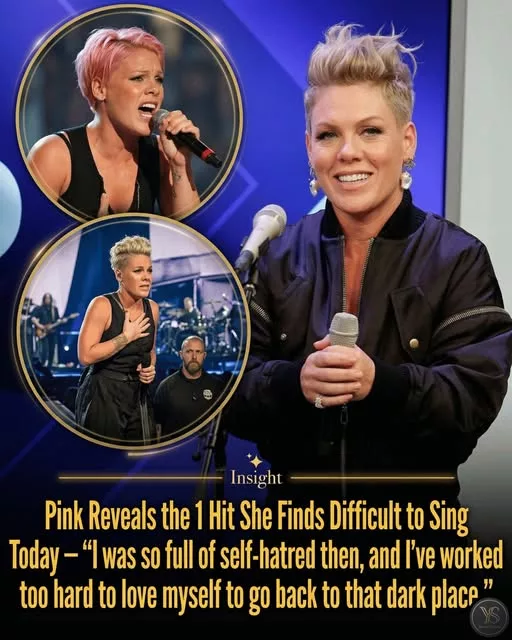 Cover Image for Pink Reveals the 1 Hit She Finds Difficult to Sing Today