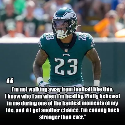 Cover Image for 🦅😳 Just when Eagles fans thought his NFL journey was over… a former Pro Bowl cornerback is reportedly making a stunning RETURN to the Philadelphia Eagles after previously stepping away from football due to injury 👀🔥  The unexpected comeback is already sending shockwaves through the fan base, with many supporters calling it one of the most emotional redemption stories of the offseason.  After battling physical setbacks and retirement uncertainty, the veteran defender now appears ready for one more run in Philadelphia — and some inside the league believe he could still make a major impact if healthy 💪  Can the former star recapture his old form? Or is this comeback simply unfinished business in midnight green?  👇 Full details on the shocking return, the injury battle that nearly ended his career, and why Eagles fans are suddenly fired up again.