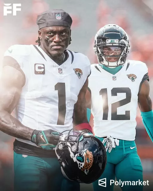 Cover Image for 🚨 The A.J. Brown trade rumors just got even crazier… 👀🏈  The Jacksonville Jaguars have reportedly entered the race for the superstar receiver, and now fans are wondering if they can outbid the Patriots for one of the NFL’s most dominant playmakers. 😳  According to Polymarket Sports, Brown’s chances of being traded have skyrocketed to 97%, fueling massive speculation that Philadelphia may actually be preparing for a blockbuster move. If Jacksonville lands him, Trevor Lawrence could suddenly have the elite WR1 the franchise has desperately needed to unlock the offense completely. 🔥  But New England is still lurking — and they reportedly remain aggressive in pursuing a true superstar weapon of their own.  Now the NFL world is watching one huge question unfold: Which team is willing to pay the ultimate price for A.J. Brown?