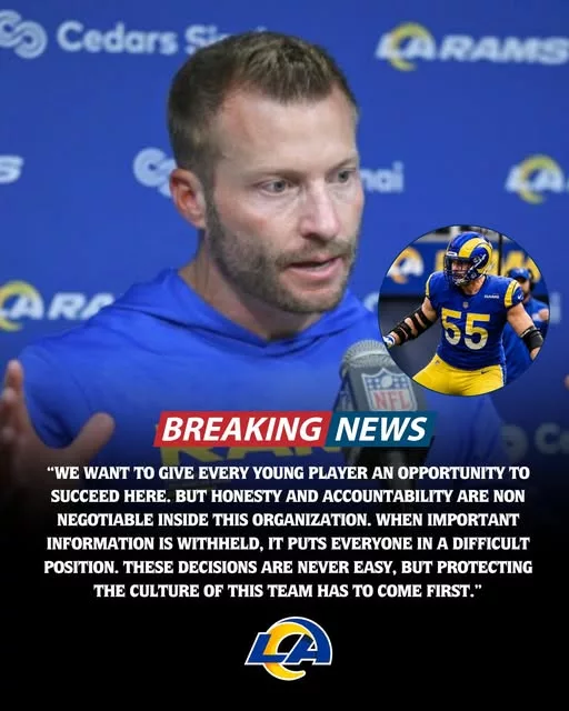 Cover Image for 🚨BREAKING: The Los Angeles Rams have reportedly cut an undrafted rookie shortly after signing him, citing a “failure to disclose physical condition” — but the story has taken an even more shocking turn after reports connected the player to past drug-related incidents. 😳 What initially looked like a routine roster move is now raising serious questions across the Los Angeles football community. Fans are wondering how much the organization knew before the signing and whether more details could still emerge in the coming days. Some insiders believe this situation may have escalated behind closed doors far faster than anyone expected… and now the Rams are facing growing scrutiny online. 👀