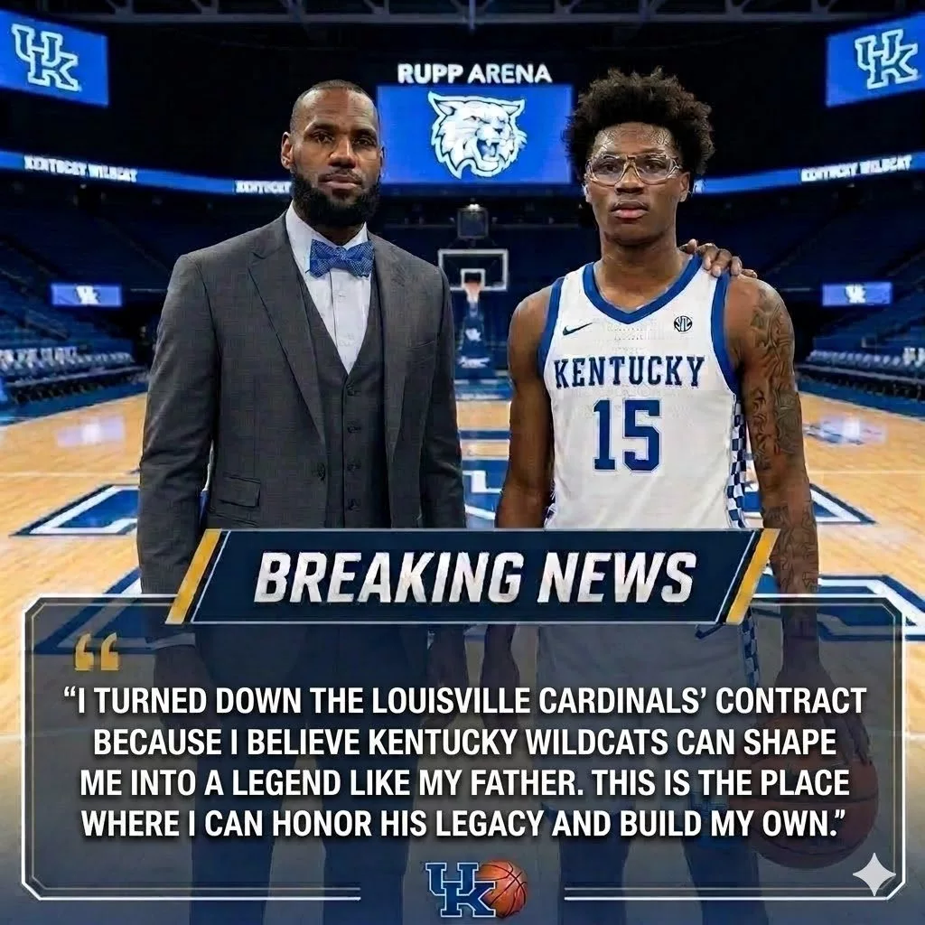 Cover Image for Hall of Famer’s Son Rejects Louisville Contract for Kentucky Wildcats Workout — Believes Kentucky Can Help Him Become a Star Like His Father.