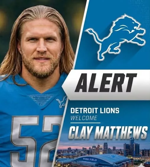 Cover Image for 🦁BREAKING: The Detroit Lions are reportedly bringing in legendary pass rusher Clay Matthews as a defensive advisor as the franchise prepares for an all-out Super Bowl push. 👀 Detroit’s front office appears determined to toughen up the defense with veteran leadership, playoff experience, and one of the fiercest football minds of the last decade. Players are expected to lean heavily on Matthews’ knowledge of pass rushing, physicality, and championship mentality. Fans are already calling this a culture-changing move behind the scenes — but insiders believe Matthews’ role in Detroit could become much bigger than anyone expected. 🔥