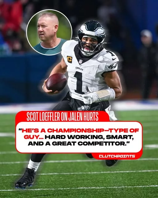 Cover Image for 🦅🎥 “Real recognizes real” — and one respected football mind just gave Jalen Hurts some MASSIVE praise after their time together in Philadelphia 👀🔥 Coach Scot Loeffler reportedly came away blown away by Hurts’ football IQ, leadership, preparation, and calmness under pressure — even calling him “a true champion in every aspect of the word” 😳 That kind of respect means EVERYTHING coming from someone who spent countless hours with Hurts in film sessions and behind the scenes. Fans see the touchdowns and highlights on Sundays… But people inside the building continue praising the details: ✔️ Work ethic ✔️ Discipline ✔️ Intelligence ✔️ Leadership 💥 The deeper coaches get around Hurts, the more convinced they become that Philadelphia has something special at quarterback. 👇 Full story on Loeffler’s powerful comments and why Hurts continues earning elite respect throughout the football world.