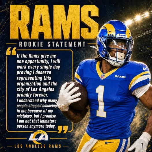 Cover Image for 🚨🐏 One of the most controversial talents in football is now BEGGING for a second chance with the Los Angeles Rams 😳  After reportedly falling completely out of the NFL Draft because of discipline concerns, the “phenomenal talent” — who exploded for 2,959 yards and 33 TDs in college — has publicly promised he’ll play for “ZERO pay” if he ever causes problems again 👀💥  That statement instantly shocked fans across the league.  Some believe the Rams should stay far away… Others think Sean McVay could be the perfect coach to unlock a player with superstar-level potential 🔥  And honestly? The raw talent is impossible to ignore.  Now the NFL world is waiting to see whether Los Angeles is willing to take the gamble.  👇 Full story on the draft collapse, the emotional public plea to the Rams, and why this could become one of the wildest redemption stories in football.