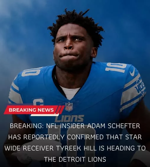 Cover Image for 🚨BREAKING: NFL insider Adam Schefter has reportedly confirmed that superstar wide receiver Tyreek Hill could be heading to the Detroit Lions — and the NFL world is already in shock. 😱 Imagine Hill’s blazing speed paired with Jared Goff, Amon-Ra St. Brown, and one of the league’s most explosive offenses. Defenses would have no answer for Detroit’s firepower. Lions fans are already calling it the move that could push this team from contender to Super Bowl favorite overnight. But there’s a massive catch behind the scenes that could change everything… 👀 Full details are sending social media into chaos right now.