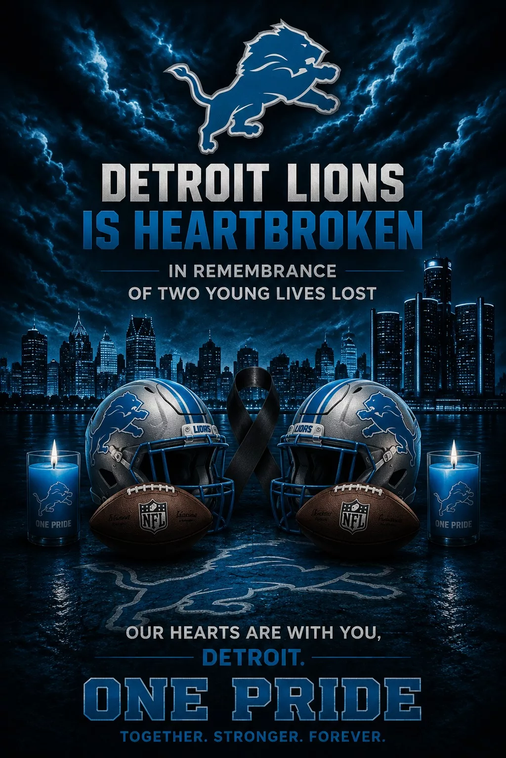 Cover Image for The tragic loss of two promising young players connected to the future of the Detroit Lions has cast a dark shadow over the program, as lives filled with potential and purpose were taken far too soon.