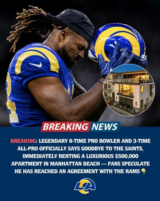Cover Image for 🚨 A massive NFL rumor is suddenly exploding across Los Angeles. 👀🐏  A legendary 8-time Pro Bowler and 3-time All-Pro has officially said goodbye to the Saints — and fans immediately noticed something very interesting afterward: he reportedly rented a luxurious $500,000 apartment in Manhattan Beach. 😳  That detail alone has sent Rams fans into complete speculation mode, with many believing a deal with Los Angeles may already be quietly in place behind the scenes. With Sean McVay aggressively chasing another Super Bowl run and the Rams continuing to push all-in around Matthew Stafford, supporters are convinced a blockbuster veteran addition could be coming soon. 🔥  Social media is already flooded with theories about how this star would fit into the Rams roster… and now everyone is waiting for the official announcement that could shake up the entire NFC.