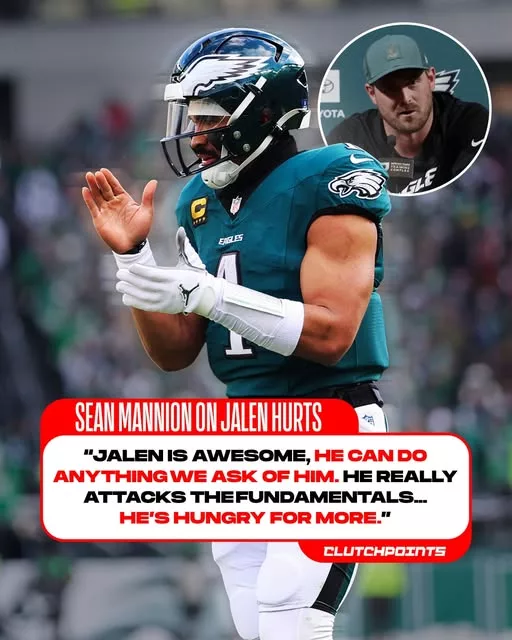 Cover Image for 🦅 New Eagles offensive coordinator Sean Mannion is already making one thing very clear about: the work behind the scenes never stops. 👀🔥 Mannion reportedly praised Hurts for his relentless offseason mindset, elite preparation habits, and obsession with fundamentals — qualities that continue to separate him from many franchise quarterbacks around the league. 🏈 While fans often focus on highlights and game-day performances, coaches inside the building appear even more impressed by the daily discipline Hurts brings to the organization. That leadership and consistency may be exactly why Philadelphia continues believing its Super Bowl window remains wide open. 😳 If Hurts is attacking this offseason with even more intensity, the rest of the NFC may have a serious problem heading into 2026.