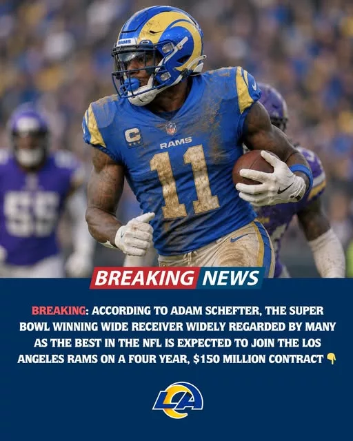 Cover Image for 🐏💣 The NFL world may be on the verge of a massive earthquake. According to explosive rumors tied to Adam Schefter, the Rams are reportedly closing in on a blockbuster deal for a Super Bowl-winning superstar wide receiver many already consider the best in football. 😳🔥 The proposed package is staggering: a first-round pick, a second-round pick, and even Davante Adams could reportedly be included to complete the deal. 💥🏈 If finalized, Los Angeles would instantly create one of the most terrifying offenses the league has seen in years alongside Matthew Stafford, Puka Nacua, and Sean McVay’s system. 👀 Now fans across the NFL are asking the same question: are the Rams about to build the next unstoppable superteam in the NFC? 🐏🚨