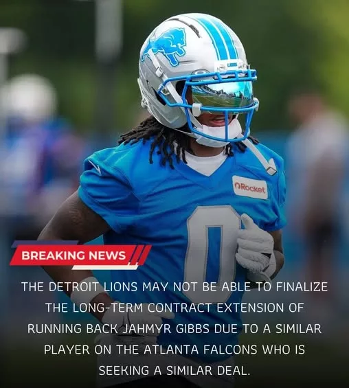 Cover Image for 🦁💰 Detroit fans desperately want a long-term extension for Jahmyr Gibbs — but one major obstacle may be quietly slowing everything down behind the scenes. 👀  After exploding into one of the NFL’s most dangerous offensive weapons, Gibbs has already become a foundational piece of the Lions’ future. However, insiders believe the rapidly rising running back market could create serious complications during negotiations. 💥🏈  With elite RB contracts continuing to climb and Detroit already preparing future deals for multiple young stars, the Lions may be facing difficult salary cap decisions sooner than expected. 😳  Now fans are debating one massive question: will Detroit pay whatever it takes to lock up Gibbs long-term, or could contract timing become a bigger problem than anyone expected? 🔥