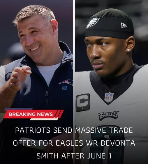 Cover Image for 🚨 NFL TRADE CHAOS COULD BE COMING AFTER JUNE 1 👀🦅  The New England Patriots are reportedly preparing a MASSIVE trade offer for Eagles star WR DeVonta Smith — and the rumor is already sending shockwaves across the league. 🔥  Smith has become one of the most dangerous and polished young receivers in football, giving Philadelphia a lethal weapon alongside A.J. Brown and Jalen Hurts. That’s exactly why many Eagles fans can’t imagine the team even considering this move. 😳  But with post–June 1 flexibility creating new trade possibilities, some insiders believe New England could become aggressive in its search for a true offensive superstar.  Would the Eagles really move DeVonta for the right package… or is this simply offseason madness? 🏈