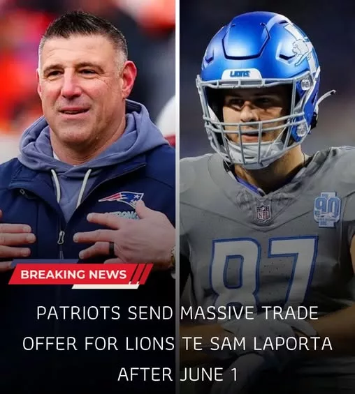 Cover Image for 🚨 BLOCKBUSTER TRADE RUMORS ARE HEATING UP 🚨🦁 The New England Patriots are reportedly preparing a massive post–June 1 trade offer for Detroit Lions star tight end Sam LaPorta — and NFL fans are already debating whether Detroit would ever consider it. 👀🔥 LaPorta quickly became one of the league’s most dangerous young tight ends, turning into a favorite target for Jared Goff and a major piece of the Lions’ explosive offense. That’s exactly why this rumored offer is creating so much shock around the league. 😳 Would the Lions really move one of their brightest young stars for the right package? Or is New England simply getting desperate to find a true offensive game-changer? 🏈