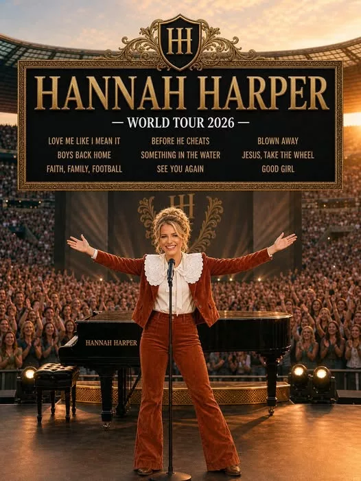 Cover Image for 💥 BREAKING NEWS: Hannah Harper Announces 2026 Tour : “Voices of a Generation” In a highly anticipated return destined to energize millions, Hannah Harper — the rising star from American Idol — is officially hitting the road for a massive 2026 tour.