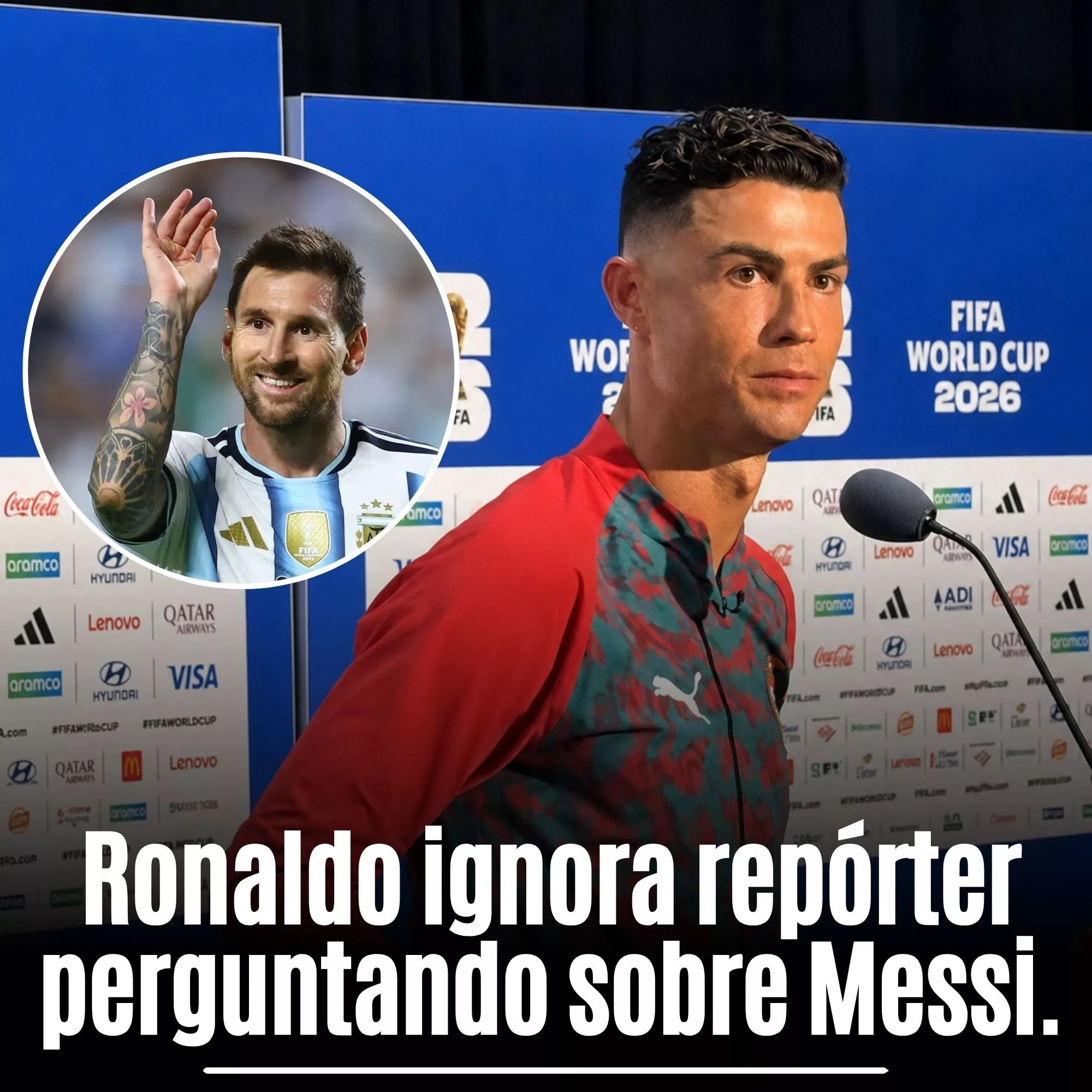 Cover Image for CRISTIANO RONALDO RECUSOU RESPONDER SOBRE MESSI… E O GESTO DELE APÓS O BIS CONTRA O UZBEQUISTÃO ESTÁ A DAR QUE FALAR!