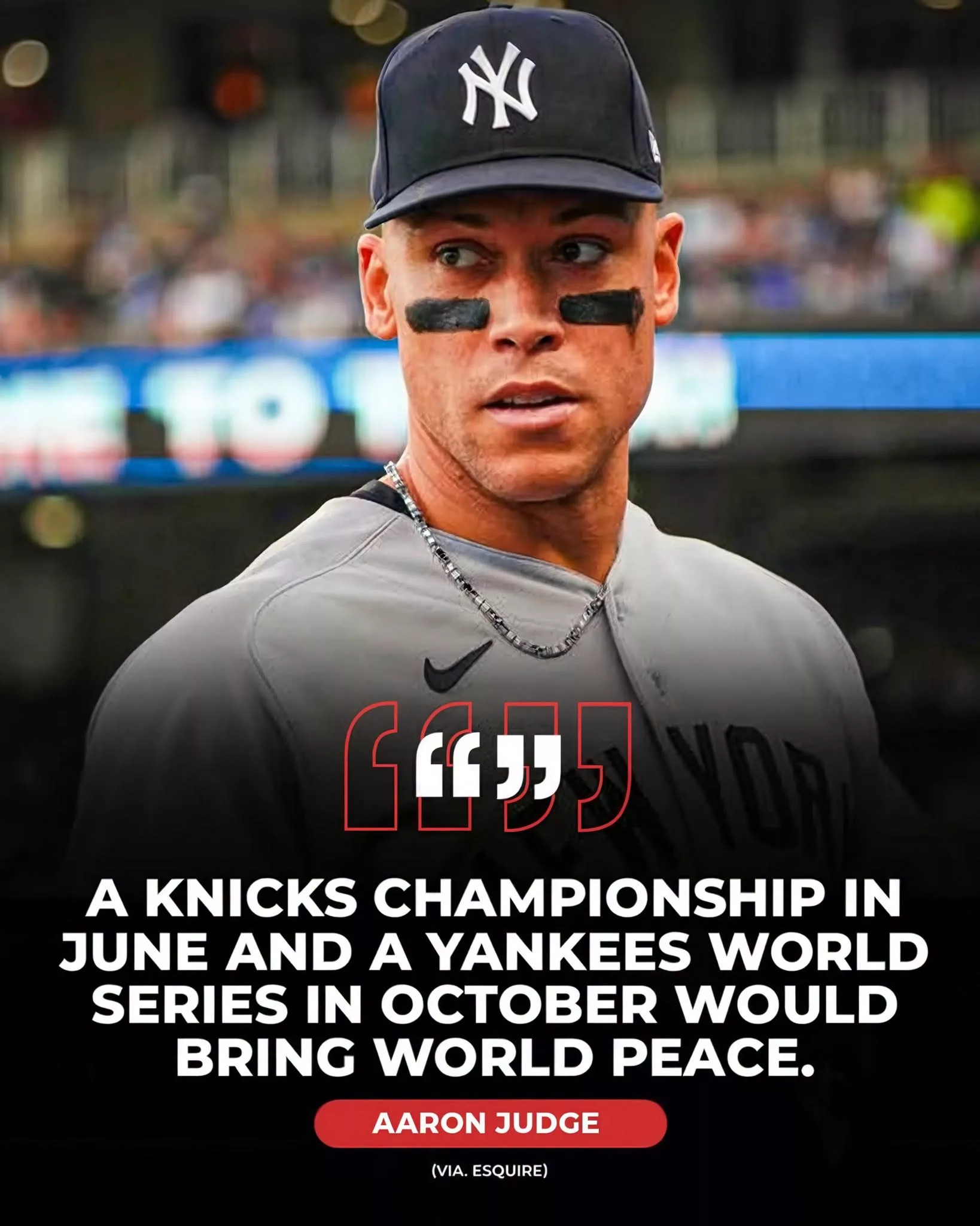 Cover Image for 🚨 EXCLUSIVE NEW YORK’S BIGGEST DREAM! Aaron Judge knows two championships in one year would mean everything to the city’s loyal fans, and the pressure has never been greater. Can history be made? (ll ) 👇👇👇