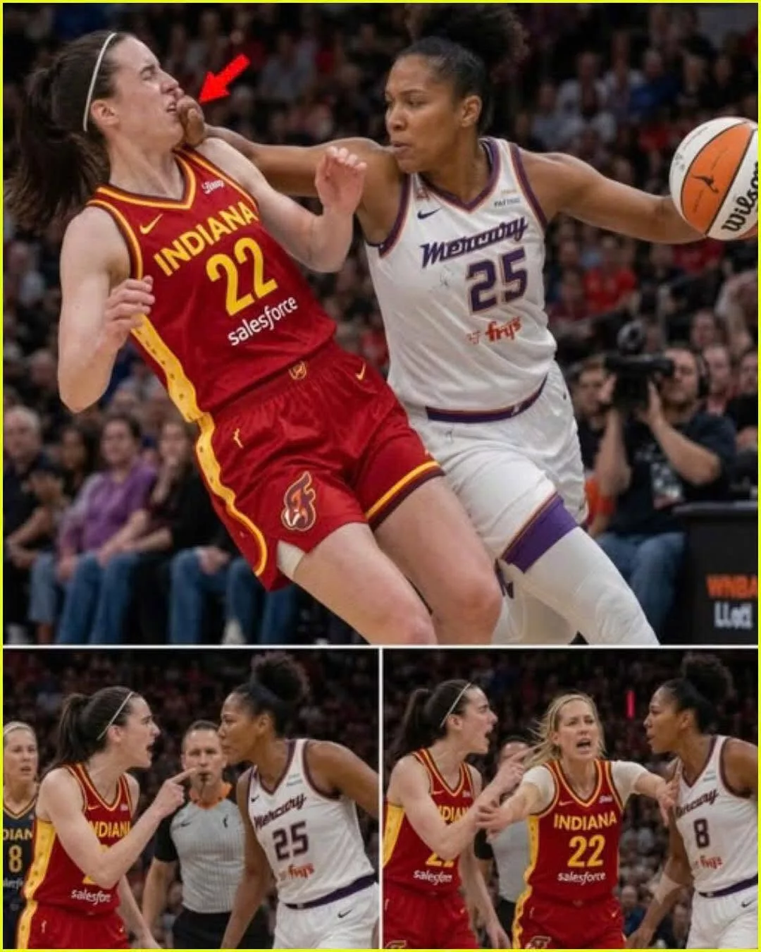 Cover Image for ALYSSA THOMAS KILLS CAITLIN CLARK – REFEREE SILENT, WNBA DIVIDED DEEPLY! 😱💥