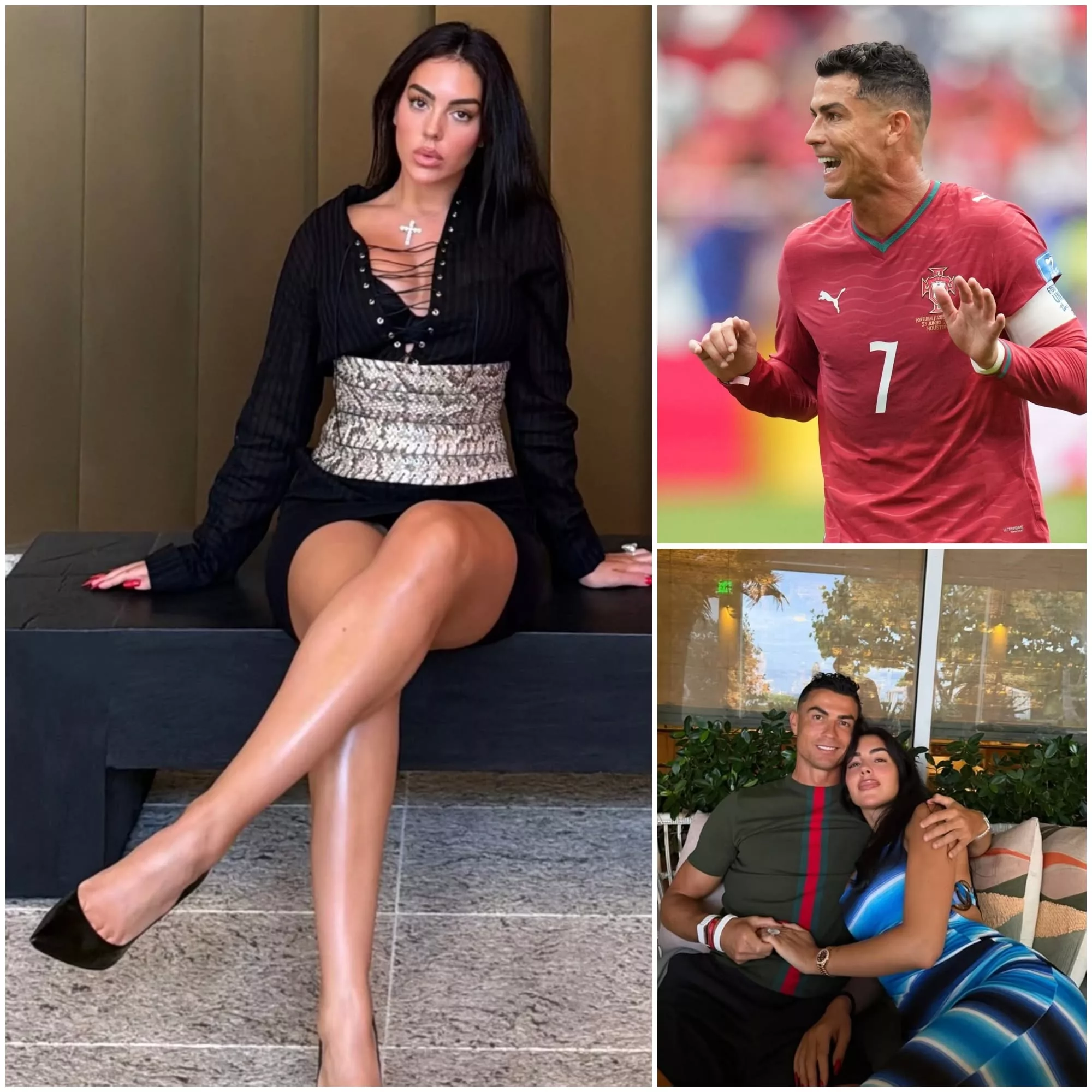 Cover Image for Georgina Rodríguez volta a captar todas as atenções com o seu estilo elegante enquanto apoia Cristiano Ronaldo