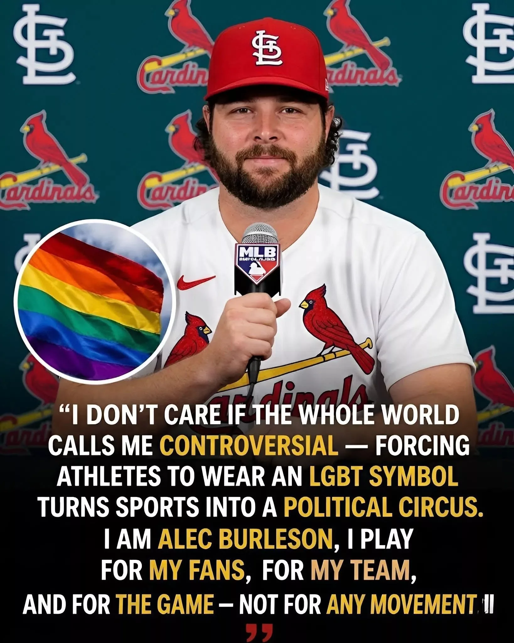Cover Image for 🆘 BUZZ: Alec Burleson Suddenly Finds Himself at the Center of Online Controversy as Speculation Spreads Across Baseball Social Media