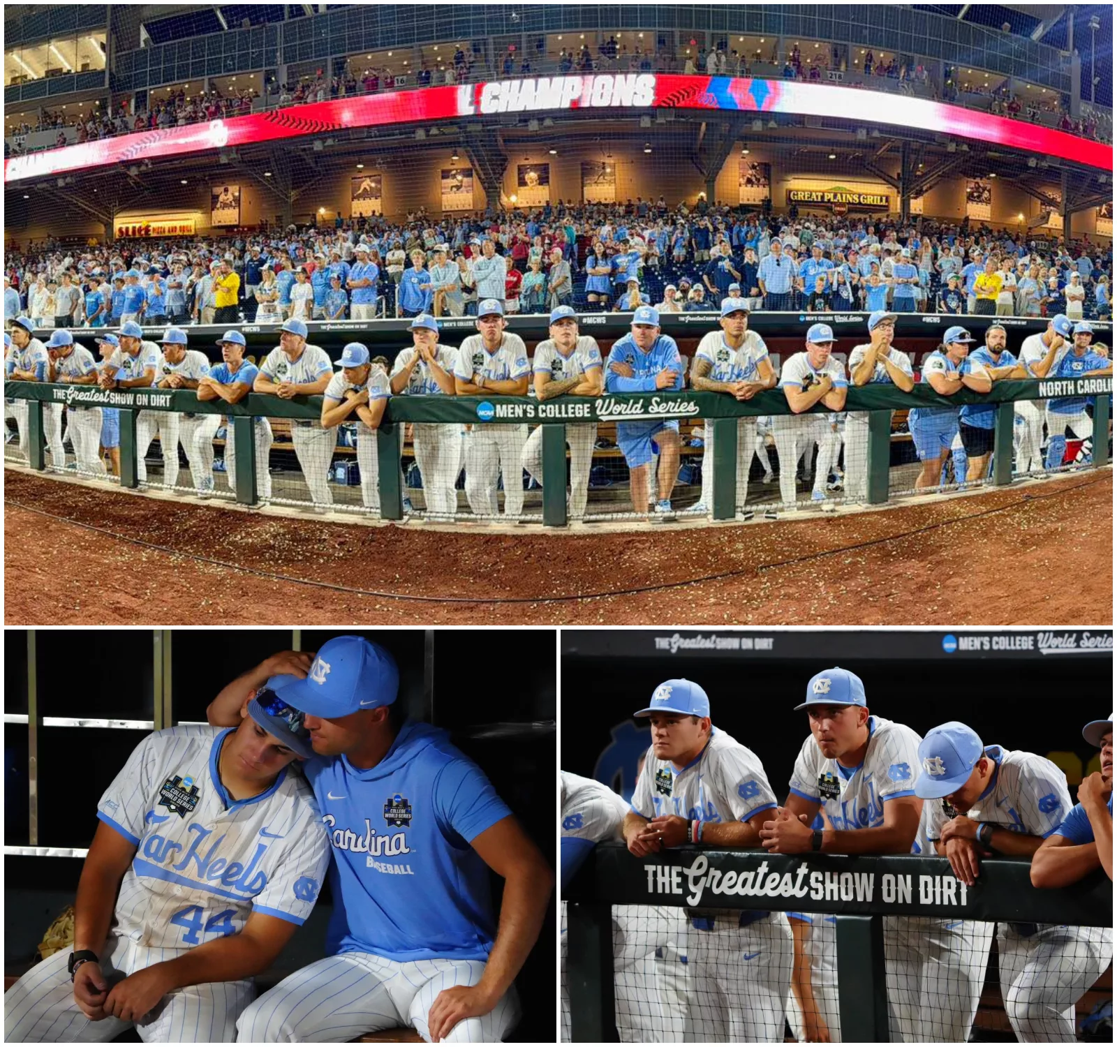 Cover Image for No One Saw It Coming — But the moment the North Carolina Tar Heels walked toward their supporters after the final out, the entire stadium in Omaha seemed to fall into near-complete silence.