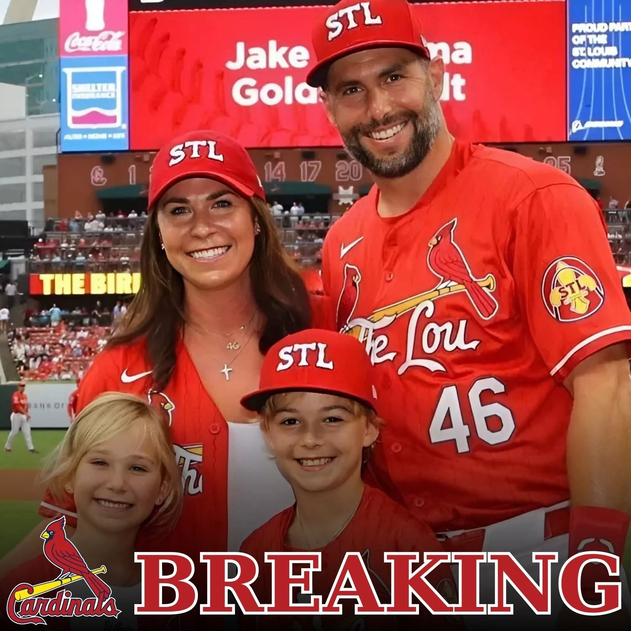 Cover Image for BREAKING: PAUL GOLDSCHMIDT’S WIFE EMOTIONALLY REVEALS HER HUSBAND’S GREATEST WISH – “HE ONLY WISHES TO ONE DAY RETURN TO ST. LOUIS TO WRITE THE FINAL CHAPTER”.