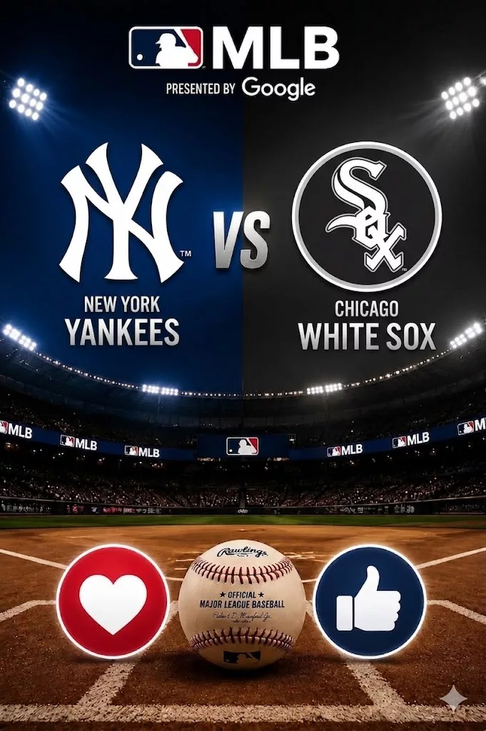 Cover Image for HOW TO WATCH 🚨: New York Yankees vs. Chicago White Sox — Game Time Confirmed as Yankees Look to Continue Their Pursuit of Excellence
