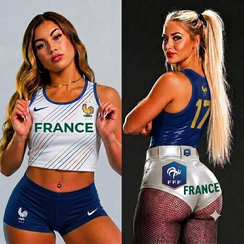 Cover Image for Les pom-pom girls de l’équipe nationale de football de France ont provoqué un véritable choc sur les réseaux sociaux après avoir publié une séance photo audacieuse et très révélatrice, qui a déjà atteint 7 millions de vues sur X.