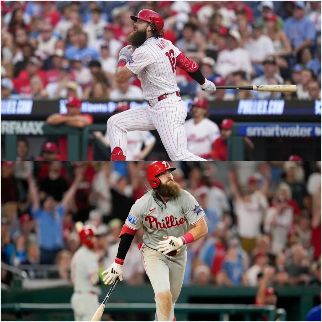 Cover Image for ALL-STAR CAMPAIGN EXPLODES: Brandon Marsh Blasts Two Homers to Fuel “Marsh to the Polls” Mania .v1
