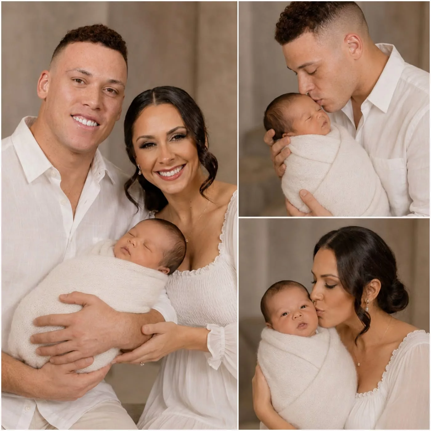Cover Image for Aaron Judge and Samantha Bracksieck Welcome Their First Child, Creating a Heartwarming Moment That Captivates Baseball Fans Everywhere