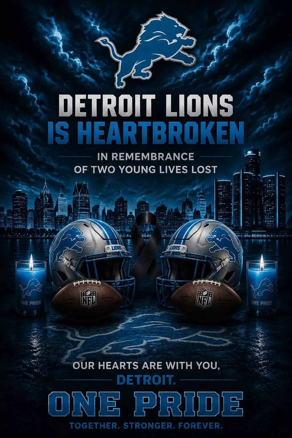 Cover Image for The tragic loss of two promising young players connected to the future of the Detroit Lions has cast a dark shadow over the program, as lives filled with potential and purpose were taken far too soon.
