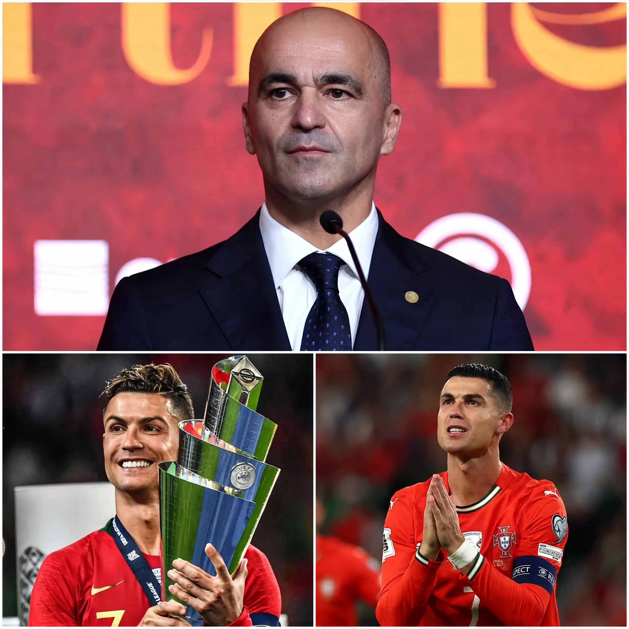 Cover Image for HÁ 10 MINUTOS: O selecionador de Portugal, Roberto Martínez, finalmente quebrou o silêncio com uma declaração explosiva em defesa de Cristiano Ronaldo, às vésperas do Mundial de 2026:
