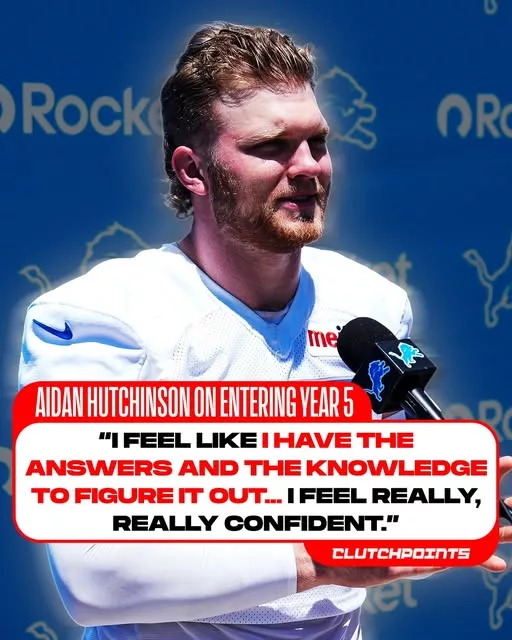 Cover Image for 🦁♟️ AIDAN HUTCHINSON IS ENTERING A DIFFERENT LEVEL ♟️🦁  For the past four seasons, opposing offensive tackles have learned just how explosive and relentless Aidan Hutchinson can be. But heading into Year 5, many around the Lions believe the scary part isn’t his athleticism anymore—it’s his football IQ.  Hutchinson now combines elite physical tools with years of NFL experience, film study, and an advanced understanding of how offenses try to stop him. What once relied on speed and effort has evolved into calculated attacks, counters, and veteran-level anticipation.  Some teammates say he’s no longer reacting to offenses—he’s predicting them.  👀 If that’s true, Detroit’s defensive star may be preparing for the most dominant season of his career.  Could 2026 be the year Hutchinson officially enters the Defensive Player of the Year conversation?
