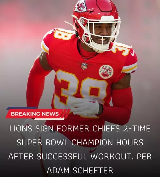 Cover Image for 🦁🚨 DETROIT MAKES ANOTHER WIN-NOW MOVE 🚨🦁  Just hours after a successful workout, the Lions have reportedly added a former Kansas City Chiefs player with two Super Bowl rings to his name, according to reports circulating around the NFL.  While the move may not grab national headlines immediately, many Detroit fans believe this could be exactly the type of veteran addition championship contenders make. Experience, leadership, playoff knowledge, and a winning mentality are qualities that can’t always be measured on a stat sheet.  With expectations higher than ever in Detroit, every roster spot matters—and bringing in someone who knows what it takes to win on football’s biggest stage could prove valuable when the season gets tough.  👀 Who is the veteran signing, and what role could he play in the Lions’ Super Bowl pursuit? Fans are already debating the impact.