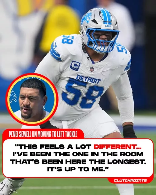 Cover Image for 🦁🔥 A new era may be beginning for the Lions’ offensive line — and it starts with Penei Sewell. Speaking about his transition to left tackle, Sewell made it clear that this isn’t just about changing positions. With several changes along Detroit’s offensive front, the All-Pro star is stepping into an even bigger role as the unquestioned leader of one of the NFL’s most important units. For years, Sewell has been one of the league’s most dominant linemen. Now, he’s embracing the challenge of protecting the blind side while helping guide a revamped offensive line into the future. How difficult is the move? What did Sewell say about the transition? And why are coaches so confident he can thrive in this new role? The answers have Lions fans feeling very optimistic about what’s ahead in Detroit. 👀👇