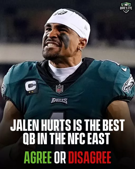 Cover Image for 🏈👀 Who’s the BEST quarterback in the NFC East right now? He’s got the wins. He’s proven he can lead a team deep into the playoffs. He’s played on the biggest stage and now has a championship ring to back it up. But not everyone agrees that he’s the clear No. 1 quarterback in the division. After all, the NFC East is loaded with talent. 💥 Dak Prescott remains one of the league’s most productive passers. ⚡ Jayden Daniels is quickly becoming one of football’s most exciting young stars. 🏆 Russell Wilson brings years of experience and championship pedigree. 🔥 And then there’s the quarterback many fans believe sits alone at the top. So who gets your vote today? Are you taking proven success, elite production, superstar potential, or veteran experience? The debate is heating up across the NFL, and fans can’t seem to agree on a clear answer. Drop your pick below and tell us why! 👇🦅🏈