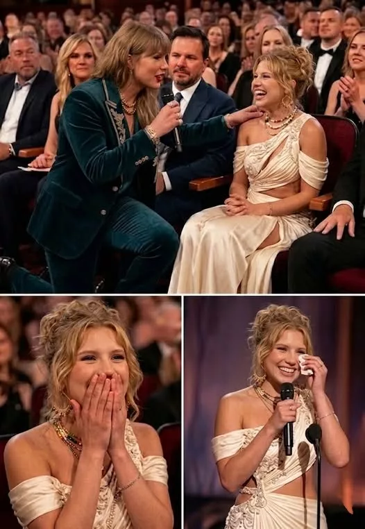 Cover Image for Last night at the 2026 American Music Awards, Hannah Harper (American Idol singer) not only delivered a performance but also gave away a piece of her heart. On stage, amidst the flashing lights and the expectant crowd, she performed not for the audience, not for her fans, but solely for one person: Taylor Swift.