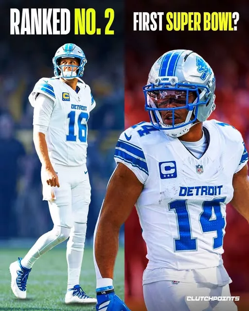 Cover Image for 🦁🏆 NFL.com just ranked the Detroit Lions as the No. 2 team most likely to win its FIRST Super Bowl—and Lions fans have every reason to be excited. Despite missing the playoffs after a 9-8 season, Detroit’s numbers tell a different story. A +68 point differential, several heartbreaking one-score losses, and a roster loaded with stars like Jared Goff, Amon-Ra St. Brown, Jahmyr Gibbs, Penei Sewell, and Aidan Hutchinson suggest this team may be much closer to a championship than many realize. The NFC North won’t be easy, but if Dan Campbell’s squad can turn those close losses into wins, the dream of ending a nearly 70-year title drought could finally become reality. Why do analysts believe Detroit is on the verge of something special? The full breakdown has Lions fans fired up. 👀🔥👇