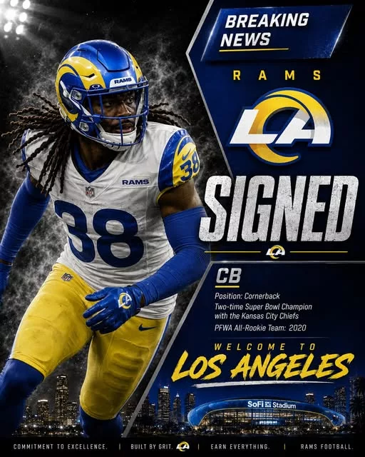 Cover Image for 🚨💣 BOMBSHELL IN LOS ANGELES!  The Rams may have just pulled off one of the most impactful defensive moves of the offseason. By adding a talented cornerback to an already promising secondary, Los Angeles is suddenly being mentioned as a team that could field the most feared coverage duo in the entire NFC West.  Opposing quarterbacks already had enough problems dealing with the Rams’ improving defense. Now, with two elite defensive backs potentially locking down receivers on the outside, offensive coordinators could be forced to rethink their entire game plan.  Could this be the move that transforms the Rams from playoff contender to legitimate championship threat? Which star cornerback is expected to benefit most from the new partnership? And how dangerous can this secondary become once the season begins?  The answers have Rams fans absolutely buzzing. 👀🔥👇