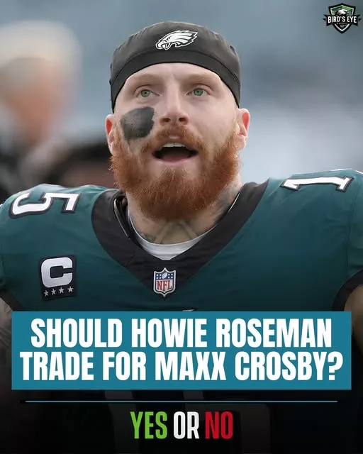 Cover Image for 👀 If Howie Roseman had the opportunity to add one of the NFL’s most relentless pass rushers to an already dangerous Eagles defense, would you pull the trigger? Philadelphia has never been shy about investing in the trenches, and history shows that Roseman is always looking for ways to strengthen the pass rush. With a championship-caliber roster already in place, adding another proven disruptor could make life even harder for opposing quarterbacks. The question isn’t whether the player is talented—the production speaks for itself. The real debate is whether the cost would be worth it and how he would fit alongside the Eagles’ current defensive stars. Could this be the move that pushes Philadelphia’s defense to another level? Or is the team better off trusting its young talent? 🤔👇