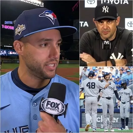 Cover Image for “THE GAME HAS BEEN RIPPED FROM US—THIS IS THEFT ON THE FIELD!” Blue Jays star George Springer yelled after Toronto’s 3–8 loss to the New York Yankees