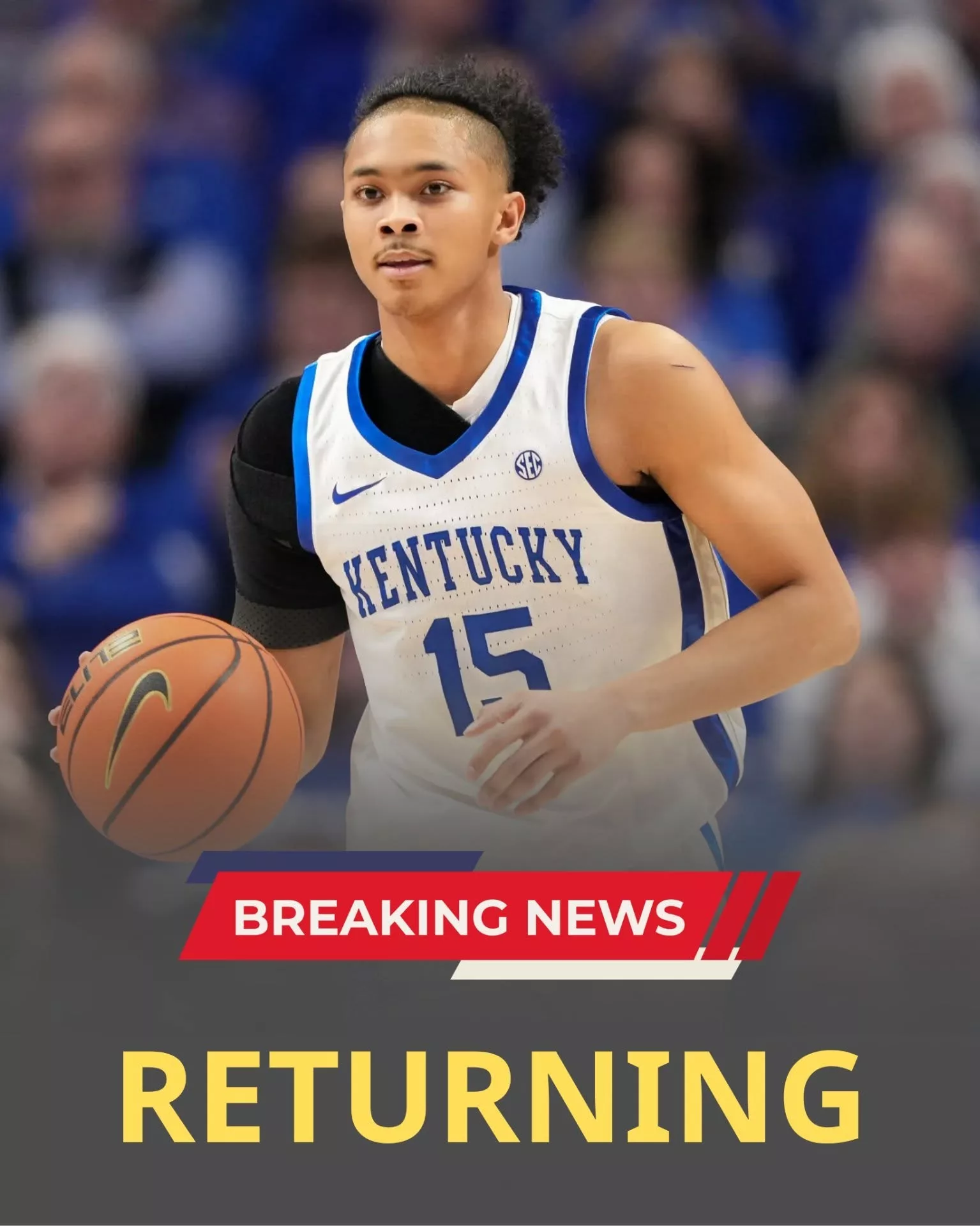 Cover Image for HE’S COMING HOME: Former Jaland Lowe standout Kentucky Wildcats star, who once electrified the crowd at Rupp Arena, is now eyeing a return to Kentucky through the transfer portal — and the college basketball world is already on edge!