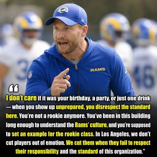 Cover Image for 🐏🚨 BREAKING NEWS: A shocking situation is reportedly unfolding inside the Rams organization after a promising second-year player allegedly crossed a line that coaches simply couldn’t ignore.  Sources close to the situation claim the player’s actions left members of the coaching staff furious, especially given the example it may have set for younger players trying to establish themselves in the league. What was expected to be a routine offseason practice day reportedly turned into one of the most talked-about incidents of the Rams’ offseason.  If the reports are accurate, the fallout could have major implications for both the player’s future and the team’s plans heading into the season.  Who is the player involved? What exactly happened behind closed doors? And why are Rams fans reacting so strongly?  👀👇 The full story has the entire NFL community talking.  👉 This is a developing situation that could have significant consequences moving forward.