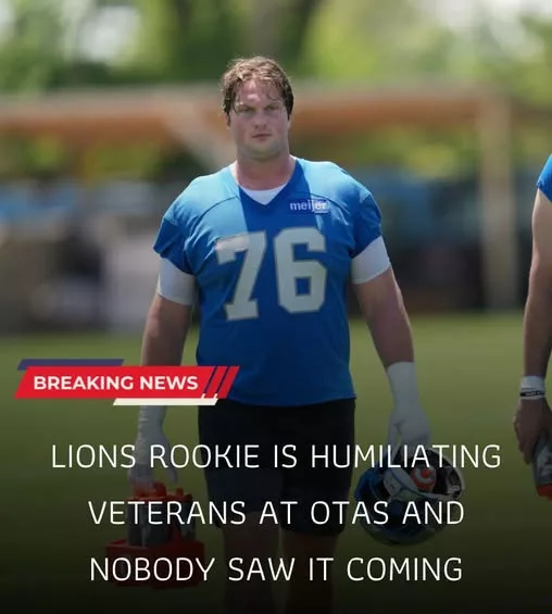 Cover Image for 🦁🔥 Lions Rookie Is Turning Heads at OTAs — And Nobody Saw This Coming! Every offseason brings a surprise story, but few expected a rookie to become one of the biggest talking points in Detroit this early. According to reports from OTAs, a young Lions newcomer has been consistently making plays against established veterans, forcing coaches and teammates to take notice. What began as a few impressive moments has quickly turned into serious buzz around the practice field. Some insiders believe this rookie could be pushing for a much larger role than anyone anticipated just a few weeks ago. Is Detroit witnessing the emergence of its next hidden gem? Or is this simply an OTA hot streak that won’t carry into the regular season? 👀👇 One thing is certain: Lions fans are paying very close attention. 👉 The full story has Detroit buzzing about a potential breakout star.