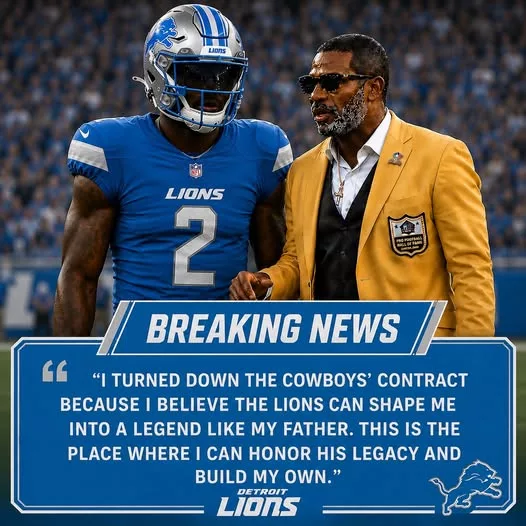 Cover Image for 🦁🚨 A surprising decision is turning heads across the NFL. The son of a Hall of Fame legend reportedly passed on an opportunity with the Cowboys and instead chose to work out for the Detroit Lions—a move that has fans wondering what he sees in Dan Campbell’s team that others don’t. Sources suggest he believes Detroit offers the best path to developing his talent and potentially following in his father’s footsteps. Considering the Lions’ recent success in developing overlooked players and building one of the league’s strongest cultures, it’s easy to understand why the opportunity would be appealing. But who is the player? Why did he choose Detroit over Dallas? And could the Lions have just discovered another hidden gem with a famous football last name? 👀👇 The full story has Lions fans buzzing. 👉 This could be one of the most intriguing under-the-radar developments of the offseason.