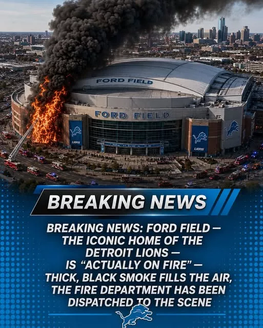 Cover Image for 🦁🚨 DEVELOPING STORY: Reports circulating online are claiming that smoke has been seen in the area around Ford Field, home of the Detroit Lions, prompting concern among fans and local residents. At this time, details remain limited, and officials have not yet released a full statement regarding the situation. However, photos and videos being shared across social media have quickly captured the attention of Lions fans everywhere, leading to widespread speculation about what may be happening at one of the NFL’s most iconic venues. Is this a minor incident that will be resolved quickly, or is there a larger story still unfolding behind the scenes? 👀👇 Fans are anxiously awaiting official updates as more information becomes available. Stay tuned as this developing situation continues to unfold.