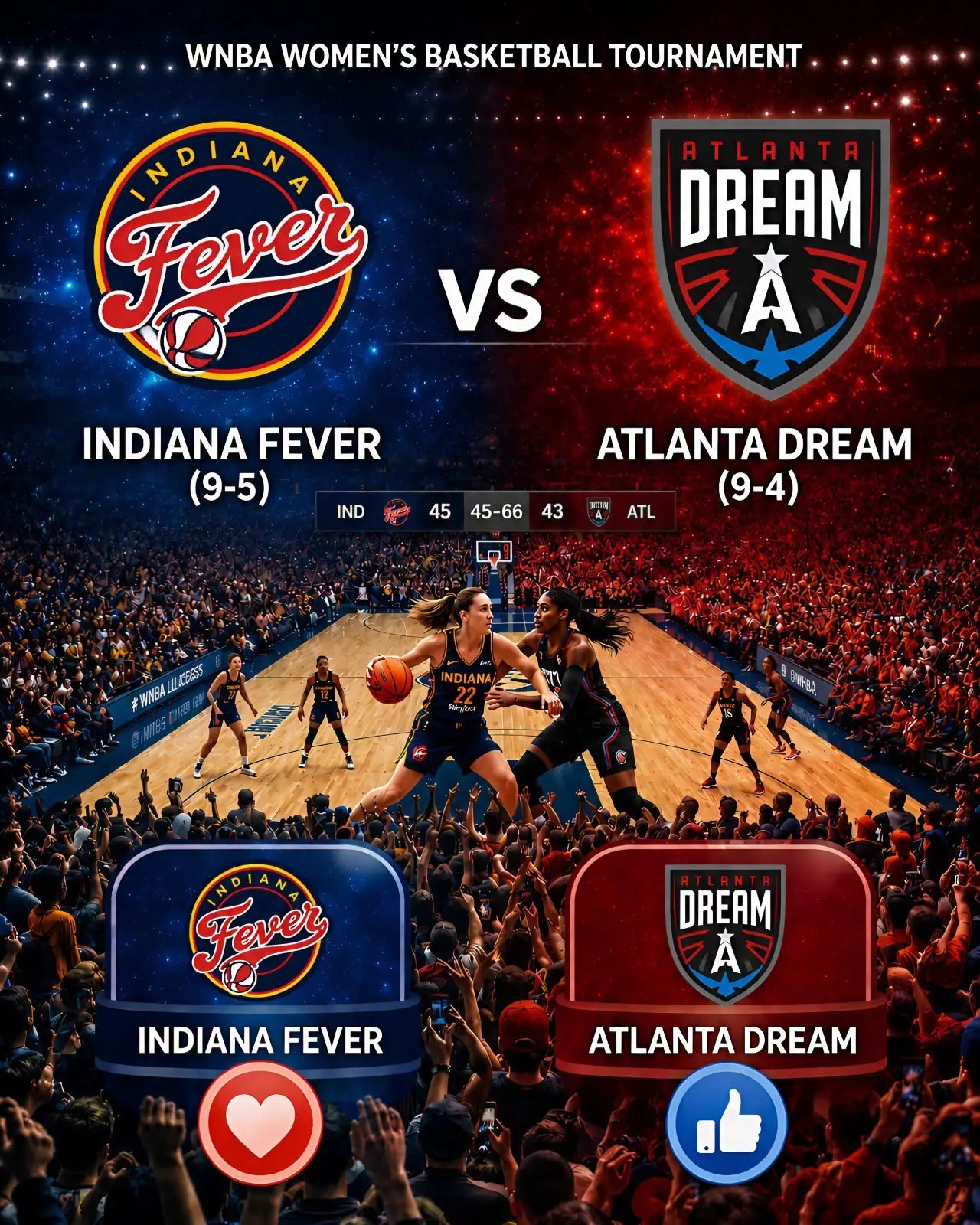 Cover Image for 🔥 Must-Watch: Game Time and TV Channel for Indiana Fever Women’s Basketball vs. Atlanta Dream Women’s Basketball ⏰🏀