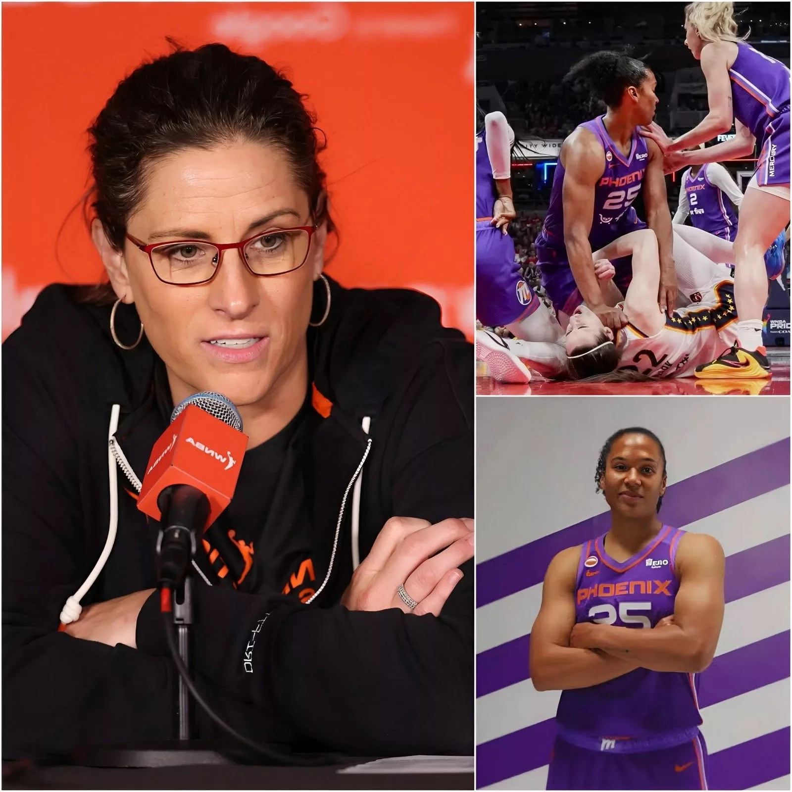 Cover Image for BREAKING NEWS: Phoenix Mercury star Alyssa Thomashas been fined CAD 150,000 and suspended indefinitely by the Women’s National Basketball Association, pending further decision, following for Dirty Play Against Caitlin Clark after the tense Game 2 of the Indiana Fever vs. Phoenix Mercury match.