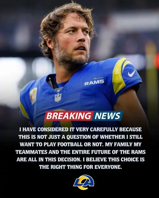 Cover Image for 🏈❤️ RESPECT: Matthew Stafford’s Future May Finally Be Decided  After years of battling through injuries, leading championship runs, and cementing his legacy as one of the toughest quarterbacks of his generation, Matthew Stafford has reportedly reached a major decision regarding his NFL future. What makes the story even more fascinating is the role two legendary quarterbacks—Tom Brady and Drew Brees—are said to have played by sharing valuable advice drawn from their own remarkable careers.  For Rams fans, the possibility of Stafford making a definitive choice about retirement carries enormous emotional weight. His impact on the franchise has been unforgettable, helping deliver a Super Bowl and countless memorable moments.  👀 What advice did Brady and Brees give him, and what final decision did Stafford make?  👇 Full story and reactions from Rams Nation are in the comments.
